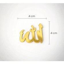 SHR Tasarım 1000 Adet Gold Pleksi 1 mm Yapışkanlı Allah Lafızı Imalattan