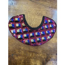 Gönülden Tasarım Renkli Payetli Yaka Dikiş Aksesuarı 18X11