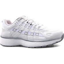 Onlo Ayakkabı FL.391 Bağlı Beyaz Kadın Yürüyüş Ayakkabı