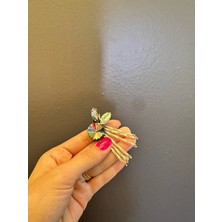 Gönülden Tasarım Zirkon Taşlı Tasarım Tavşan Arma Dikiş Aksesuarı Aplike 6x4 cm