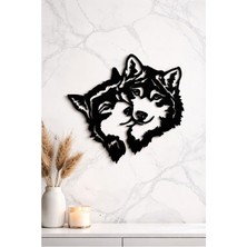 Çift Kurt Duvar Dekoru