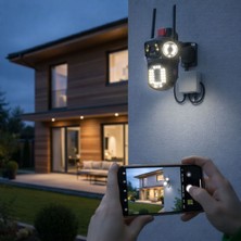 Toyigoo Kablolu Akıllı Güvenlik Kamerası – 4 Kameralı Çok Lensli, 360° Ptz Hareketli, Çift Antenli