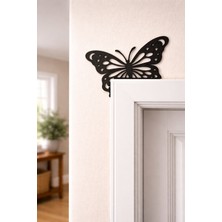 Dekoratif Siyah Kelebek Duvar Süsü – Kapı Köşesi & Priz Üstü Modern Ev Dekorasyonu
