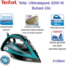Tefal  Ultimate Pure Kırışıklık Giderici 3200 Watt Kireç Avcısı Buharlı Ütü + Dijital Mutfak Tartısı Hediye