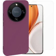 Teleplus Honor Magic 8 Lite Kılıf Mara Içi Kadife Lansman Silikon + Ekran Koruyucu