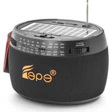 Skygo Bluetooth Fm Radyo USB Tf Aux Solar Şarjli Taşinabi̇li̇r Kamp Hoparlör FP396S