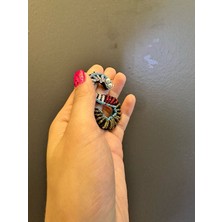 Gönülden Tasarım 6x4 cm Ütü Ile Yapışan Boncuk Işleme S Harfi Arma Dikiş Aplike