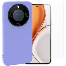 Teleplus Honor Magic 8 Lite Kılıf Mara Içi Kadife Lansman Silikon + Ekran Koruyucu