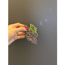 Gönülden Tasarım Renkli Taş Işleme Arma Dikiş Aplike 10X6 cm