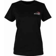 Trender Bloom Baskı Siyah Kadın T-Shirt 26YL71595007