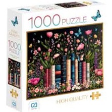 İrgit Store Çiçekler ve Kitaplar Puzzle 1000