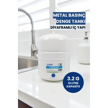 Water Global 3.2 Galon (12 Litre) Metal Basınç Denge Tankı – Tüm Su Arıtma Cihazlarıyla Uyumlu (Üreticiden)