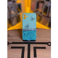 Avcı Teknoloji Market Iphone 11 Uyumlu Kelebek Figürlü Simli Parlak Telefon Kılıfı