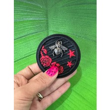 Gönülden Tasarım Nakış Işleme Çiçekli Arı Armalı Aplike Dikiş Aksesuarı