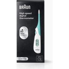 Braun PRT1000 Yüksek Hızlı Dijital Termometre | 10 Saniyede Ölçüm, LCD Ekran, Hassas Ölçüm, Bebek-Çocuk-Yetişkin Uyumlu