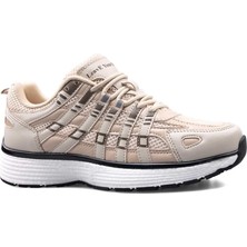 Onlo Ayakkabı FL.391 Bağlı Beyaz Kadın Yürüyüş Ayakkabı