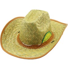 Go İthalat Hasır   Erkek   Foter   Kovboy Şapka   Pls.bez Kenar - Kuşak (5491)