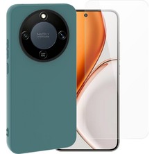 Teleplus Honor Magic 8 Lite Kılıf Mara Içi Kadife Lansman Silikon + Ekran Koruyucu