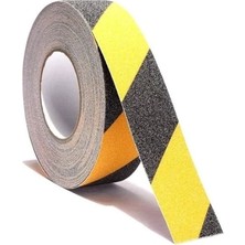 Dream Plus Merdiven Zemin Kaydırmaz 10 Metre Bant Kendinden Yapışkanlı Zemin Bandı Sarı Syah 10MX5CM