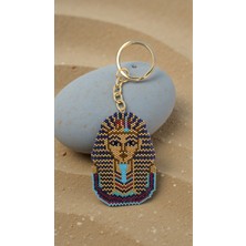 Seard Miyuki Boncuk El Yapımı Kleopatra Mısır Firavun Anahtarlık/çanta Süsü 2