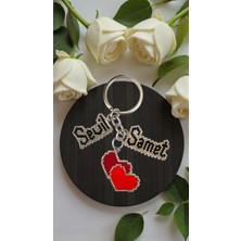 Seard Miyuki Boncuk El Yapımı Kalp ve Isim Anahtarlık/çanta Süsü Kişiye Özel