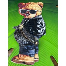 Gönülden Tasarım Kadife Ayı Çantalı Ayı Arma Dikiş Aplike 28X13 cm