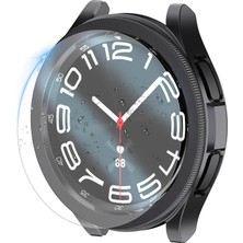 Samsung Galaxy Watch 6 Classic 47MM Uyumlu Sert Pc Kasa ve Ekran Koruyucu Zore Watch Gard 29