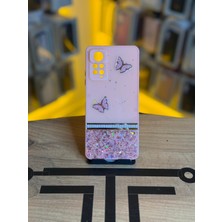 Avcı Teknoloji Market Redmi Note 11 Pro Uyumlu Kelebek Figürlü Simli Parlak Telefon Kılıfı