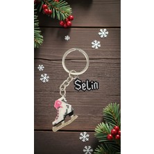 Seard Miyuki Boncuk El Yapımı Buz Pateni ve Isim Anahtarlık/çanta Süsü Kişiye Özel 1