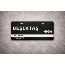 Abenova Beşiktaş Istanbul Tabelası  Beşiktaş Duvar Dekorasyonu & Bisiklet Plaka Dekorasyonu