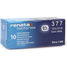 Starseven Renata 377 SR626SW 1.55V Alkalin Saat Pili 10 Adet
