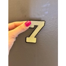 Gönülden Tasarım 6x5 cm Ütü Ile Yapışan 7 Rakamı Arma