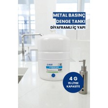 Water Global 4 Galon (15 Litre) Metal Basınç Denge Tankı – Tüm Su Arıtma Cihazlarıyla Uyumlu (Üreticiden)