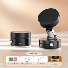 Nuveden Mıknatıslı Katlanabilir Telefon Tutucu - Torpido ve Cam Uyumlu (4881) NVDN-RSGO34