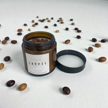 LappeL Amber Renkli Kavanoz Mum, Gerçek Kahve Çekirdekli, Kahve Kokulu %100 Bitkisel Mum