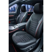 Kurra Store Kia Pro Cee'd I (Facelift 2011) 1.4 16V (90 Hp) 2012 Alucar Serisi Uyumlu Kumaş Oto Koltuk Kılıfı Kırmızı
