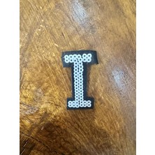 Gönülden Tasarım Pul Payet Işleme I Harfi Arma Dikiş Aplike 6x3