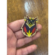 Gönülden Tasarım Ütü Ile Yapışan Renkli Baykuş Arma Dikiş Aplike 5x4 cm