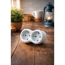 Shopping Area 2’li Priz Dönüştürücü Beyaz