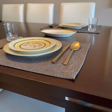 Alesta Home Alesta Home Gri Düz 6'lı Amerikan Servis 50x35cm