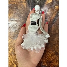 Gönülden Tasarım 12X7 cm Taş Boncuk Işleme Gelin Arma Dikiş Aplike