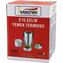 Toyigoo 3lü Çelik Yemek Termosu Sefer Tası 2lt 10 Saat Sıcak - 12 Saat Soğuk Tutar (4887) TYGRS-GO346