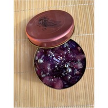 YummiVia Galaksi Mum - Rose Teneke Kokulu Soya ve Jel Mix Mum