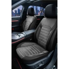 Kurra Store Ssangyong Chairman CM600S 3.2 I 24V (220 Hp) 2009 Alucar Serisi Uyumlu Kumaş Oto Koltuk Kılıfı Füme