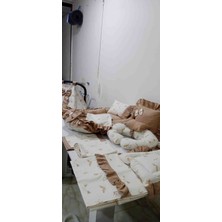 Flamel Çok Amaçlı Babynest Puset Örtüsü ve Minderi,alt Açma ve Battaniye, Nevresim Takımı 15'li Set