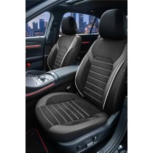 Kurra Store Fiat Tipo (356) Hatchback 1.6 (120 Hp) Eco 2018 Alucar Serisi Uyumlu Kumaş Oto Koltuk Kılıfı Beyaz