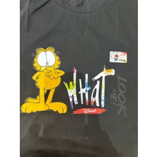 Gönülden Tasarım Ütü Ile Yapışan Tasarım Sarman Kedi Transfer Baskı Arma 24X17 cm