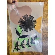 Gönülden Tasarım Ütü Ile Yapışan Tasarım Çiçek Transfer Baskı Arma 29X19 cm