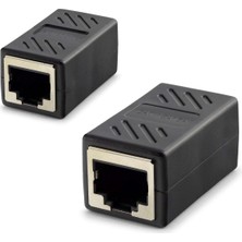 EkoAlışverişDünyam RJ45 Dişi - Dişi Uzatma Adaptörü - Siyah HDX5066