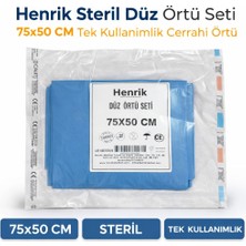 Henrik 75X50 Steril Deliksiz Düz Örtü 10 Adet